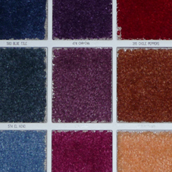 plush carpet samples